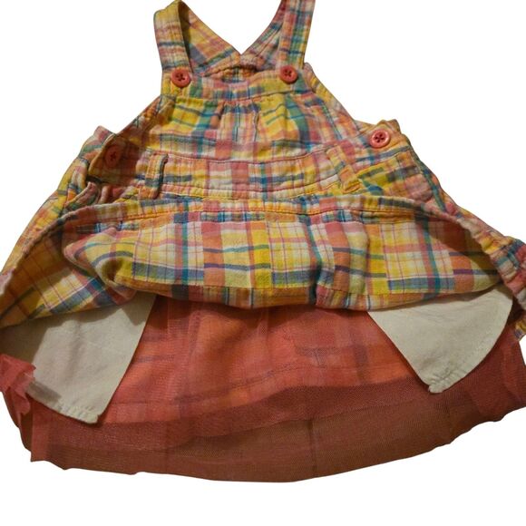 Vintage Osh Kosh B Gosh Plaid Tulle Easter Spring - Picture 3 of 7